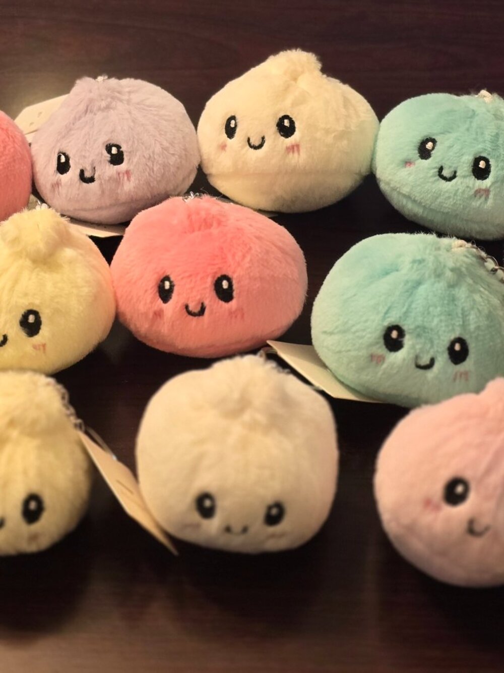 NWT Cute Kawaii Pastel Dumpling Plush Keychain Bag Charm
